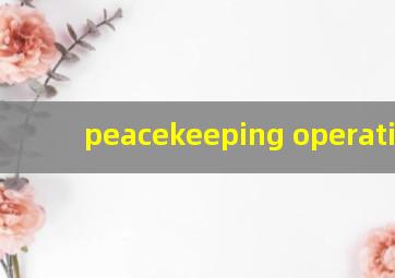 peacekeeping operations